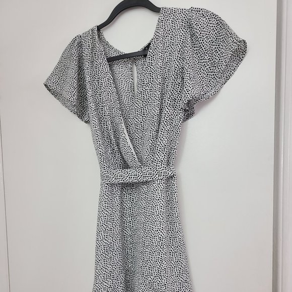 Trixxi Clothing Company White Dress with Black dots Small - Picture 1 of 3